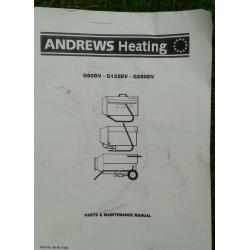 Andrews Heating Industrial Propane Heater.