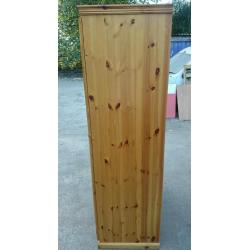 Pine wooden wardrobe