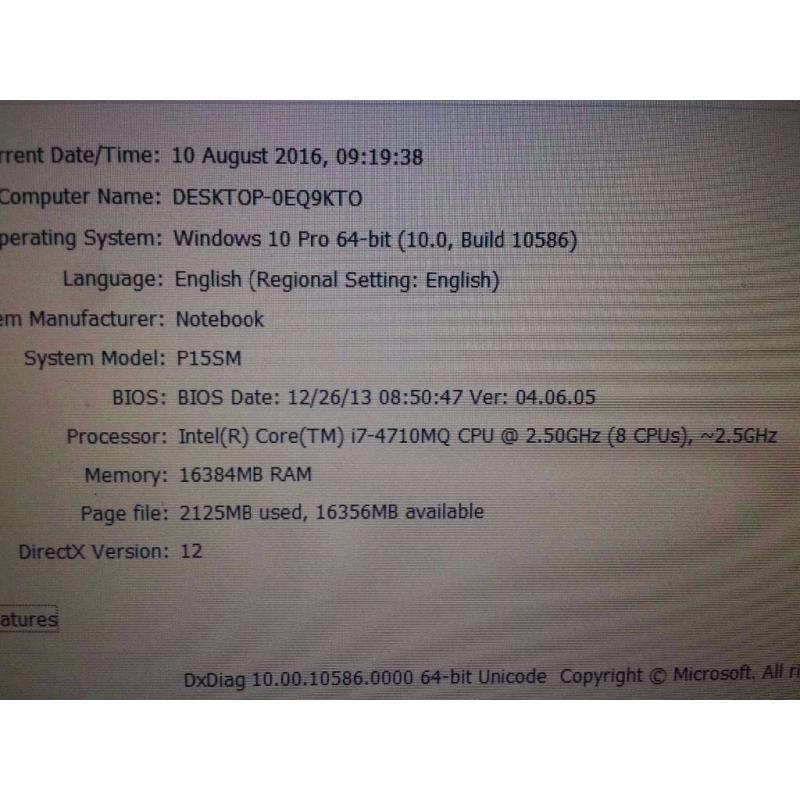 Scan lg1510 custom built gaming laptop, Intel i7, Nvidia Gtx 770m swap for gaming desktop pc