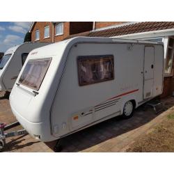 Fleurette Tamaris 38 pop top 2 beryh touring caravan year 2002 with full awning and motor mover