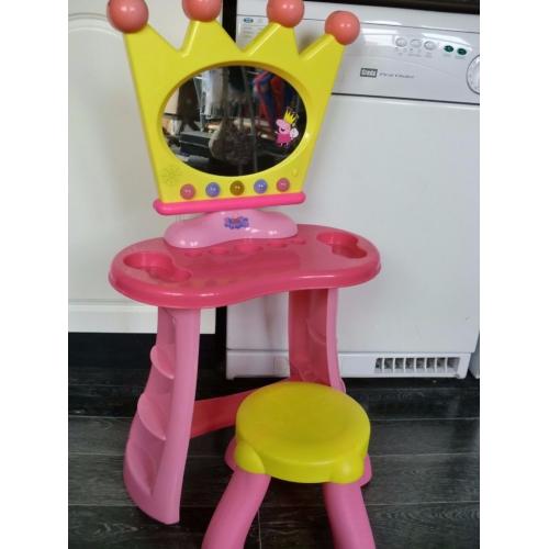 Peppa Pig dressing table and Stool