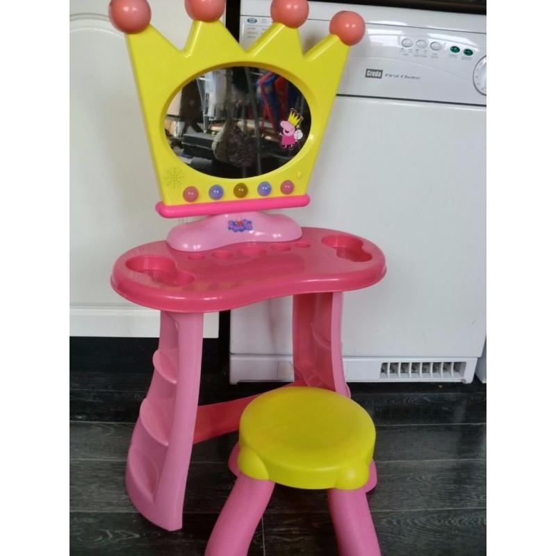 Peppa Pig dressing table and Stool