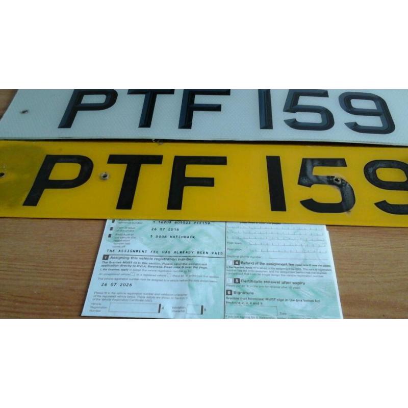 Cherished number plates