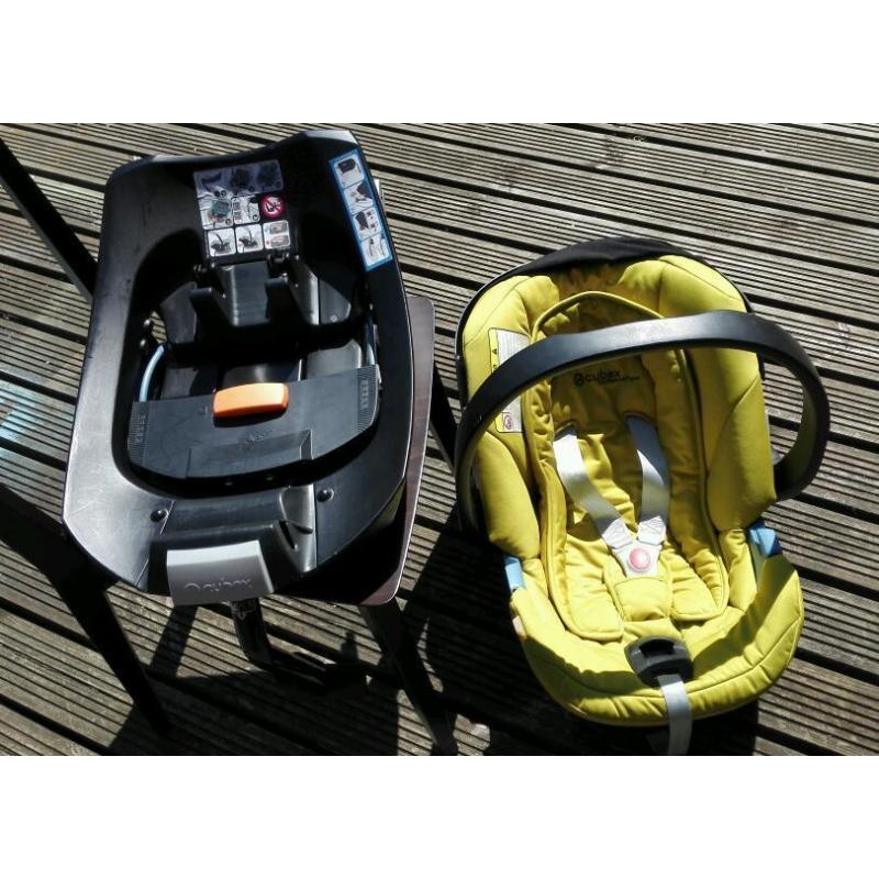 Cybex Aton car seat + isofix base