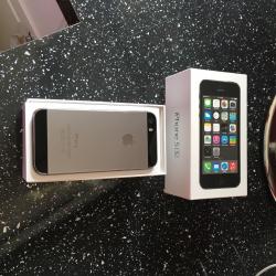 iPhone 5s on EE. Pristine condition. Only used with protection screens.