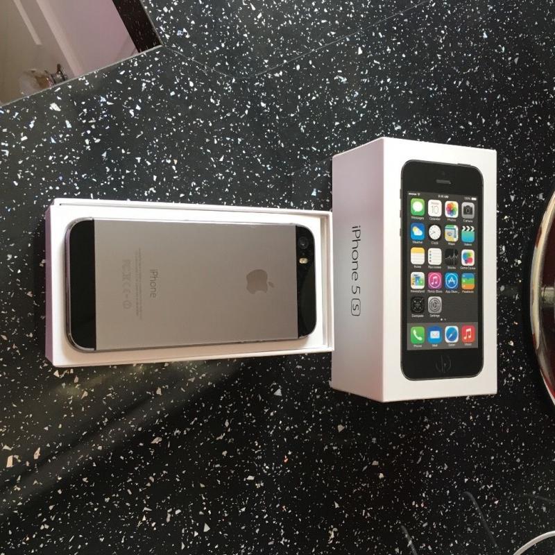 iPhone 5s on EE. Pristine condition. Only used with protection screens.