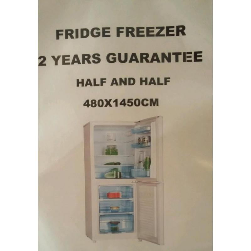 Fridge freezer boxed 2 year's warranty can deliver