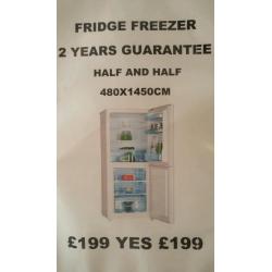 Fridge freezer boxed 2 year's warranty can deliver