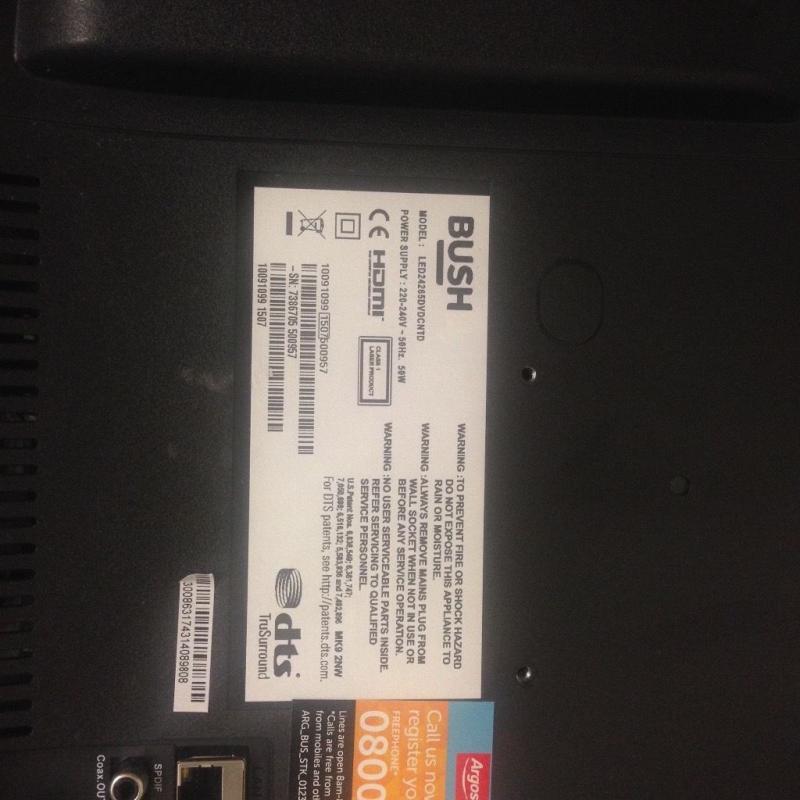 24"Bush smart inbuilt DVD 1080p full hd Tv (perfect working)