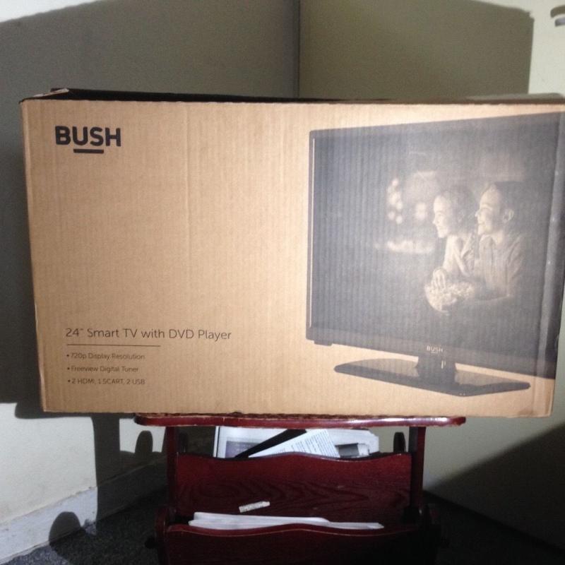 24"Bush smart inbuilt DVD 1080p full hd Tv (perfect working)