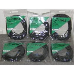 pyle speakon to 1/4'' Jack cables (50ft) 3 pairs (6 cables) 12 gauge pro cable