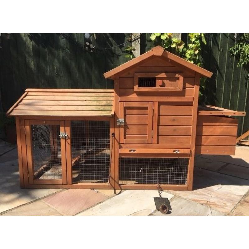 CHICKEN HEN HOUSE COOP POULTRY ARK RUN RABBIT HUTCH FOR SALE