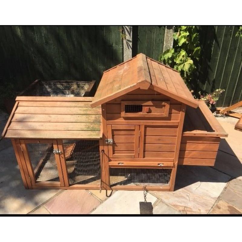 CHICKEN HEN HOUSE COOP POULTRY ARK RUN RABBIT HUTCH FOR SALE