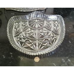 Glass dressing table dish