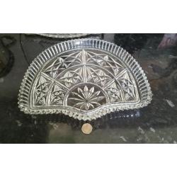 Glass dressing table dish