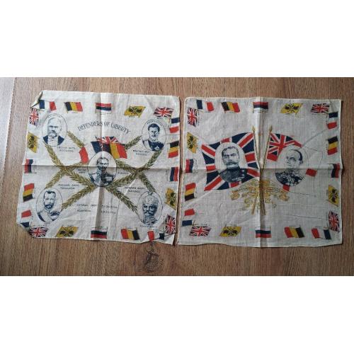 WW1 silk handerchiefs