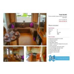 ***REDUCED STATIC CARAVAN FOR SALE, NOT WHITLEY BAY, NOT HAVEN, FINANCE AVAILABLE, 12 MONTH SEASON