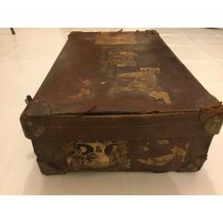 Vintage leather suitcase