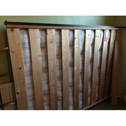 Aluminium brass effect double bed