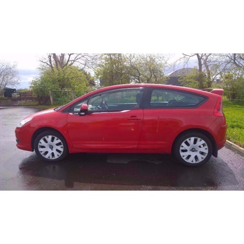RED 2008 CITROEN C4 BY LOEB , LIMITED EDITION ,1.6 HDI DIESEL 110 BHP, 3 DOOR COUPE