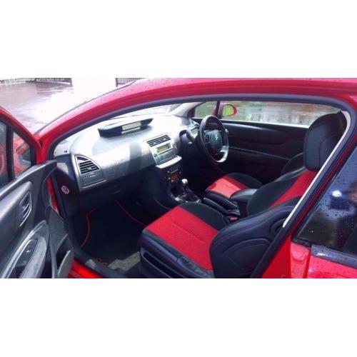 RED 2008 CITROEN C4 BY LOEB , LIMITED EDITION ,1.6 HDI DIESEL 110 BHP, 3 DOOR COUPE