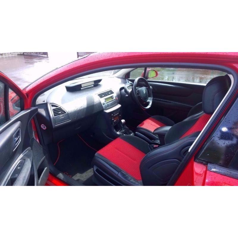 RED 2008 CITROEN C4 BY LOEB , LIMITED EDITION ,1.6 HDI DIESEL 110 BHP, 3 DOOR COUPE