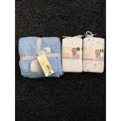 Baby boy towels and sheets