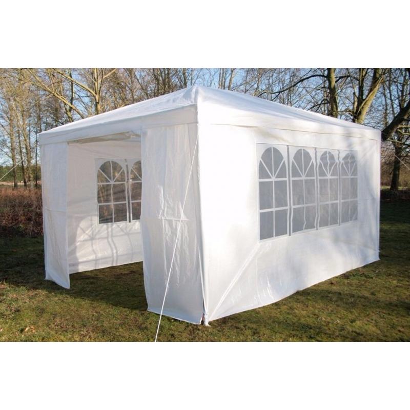 Large Garden Marquee Gazebo 3 x 4 Meters White