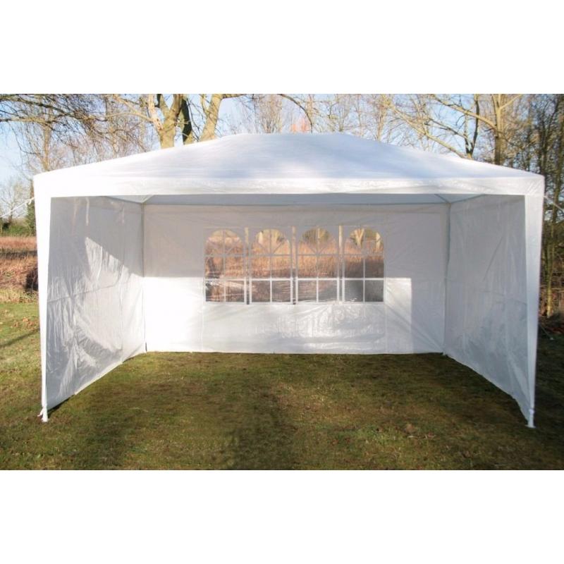 Large Garden Marquee Gazebo 3 x 4 Meters White