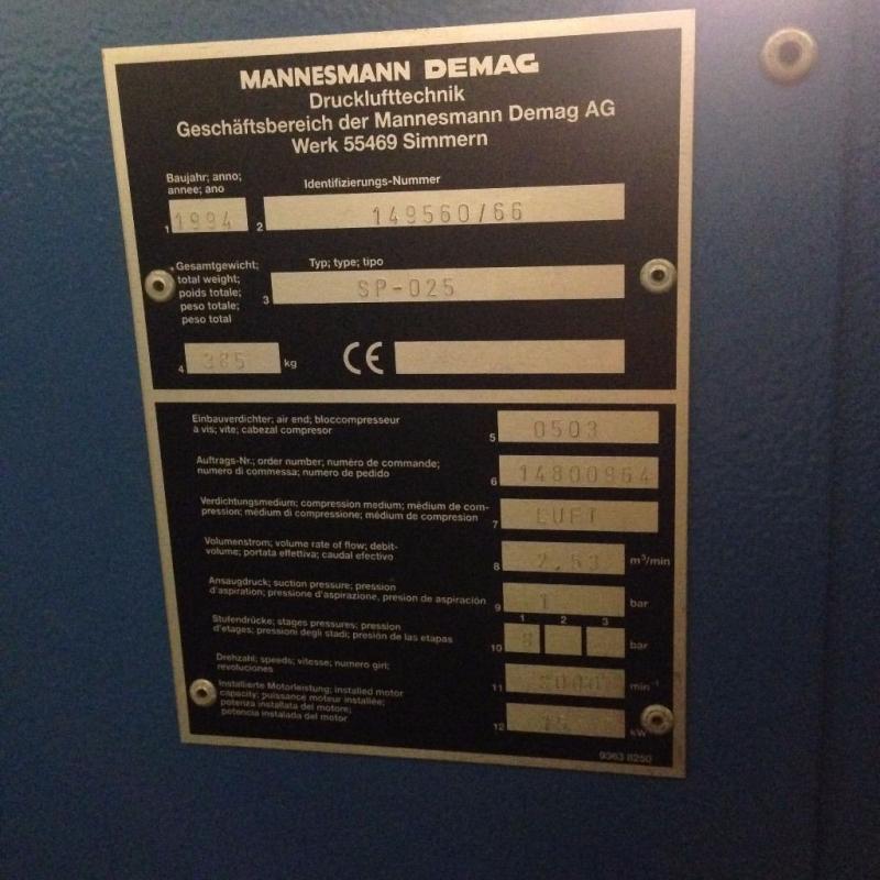 Screw Compressor DeMag