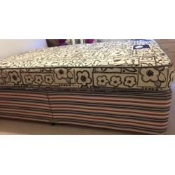 Double Bed Divan Base & Mattress