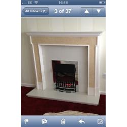 BRAND NEW SOLID AGEAN LIMESTONE MANTLE