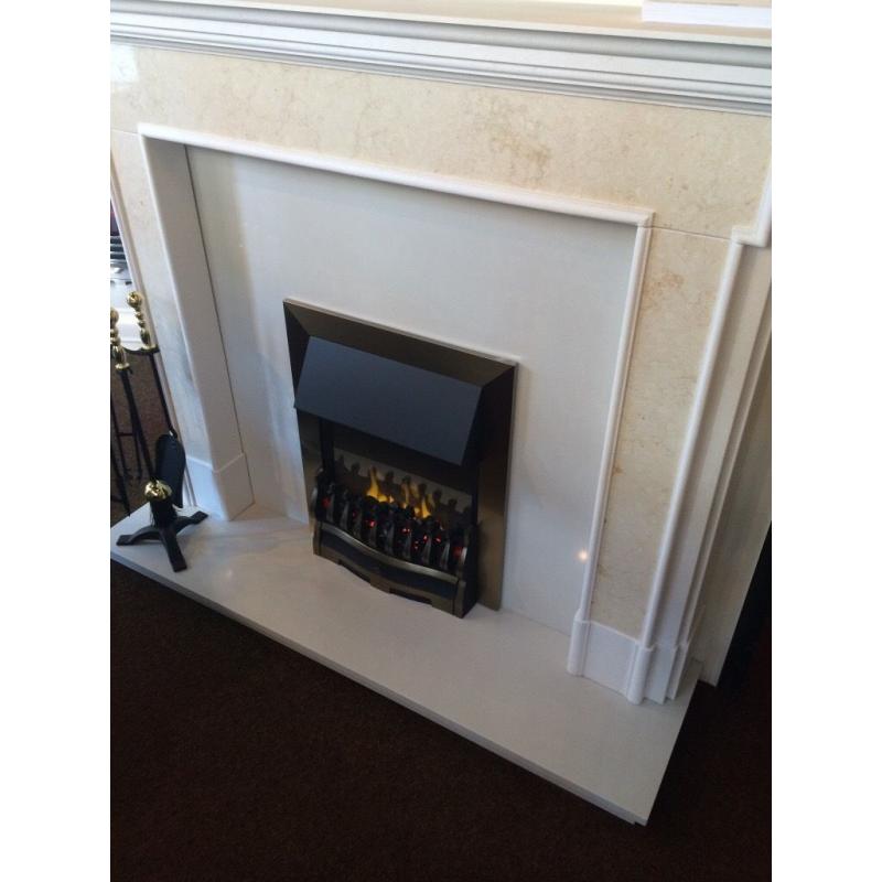 BRAND NEW SOLID AGEAN LIMESTONE MANTLE