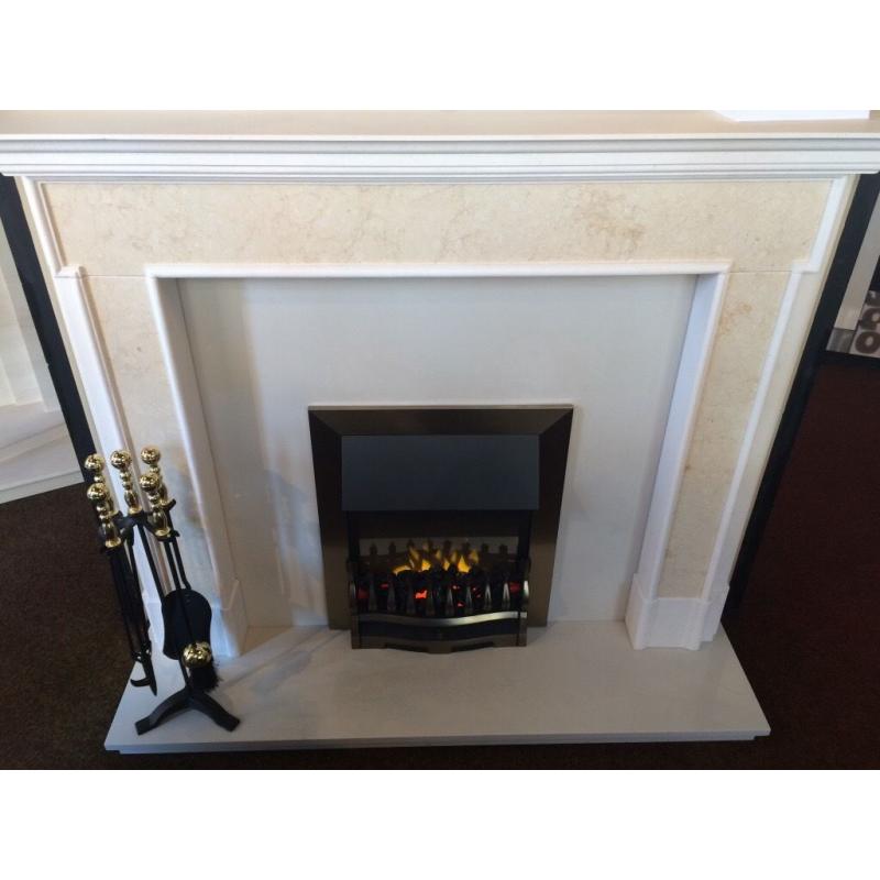 BRAND NEW SOLID AGEAN LIMESTONE MANTLE