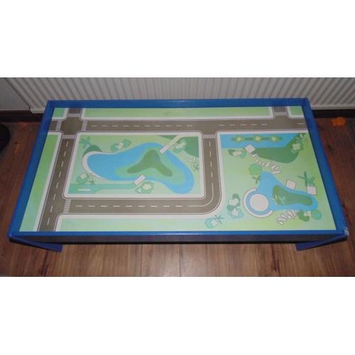Large Wooden Play table with Roadway printed on