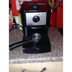 Ground coffee machine