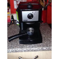Ground coffee machine