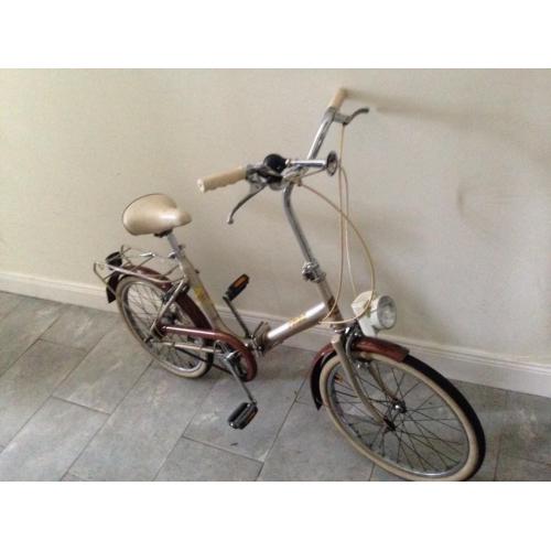 vintage foldup bycle ,great condition.
