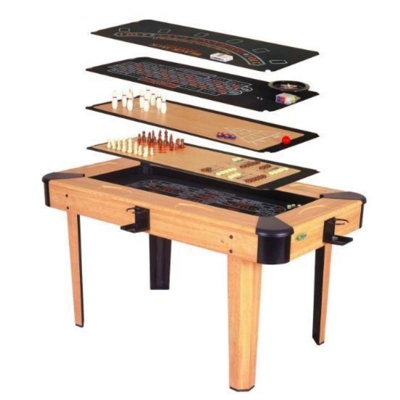 8 in 1 multi function games table including Poker Blackjack Games Table Excellent Condition