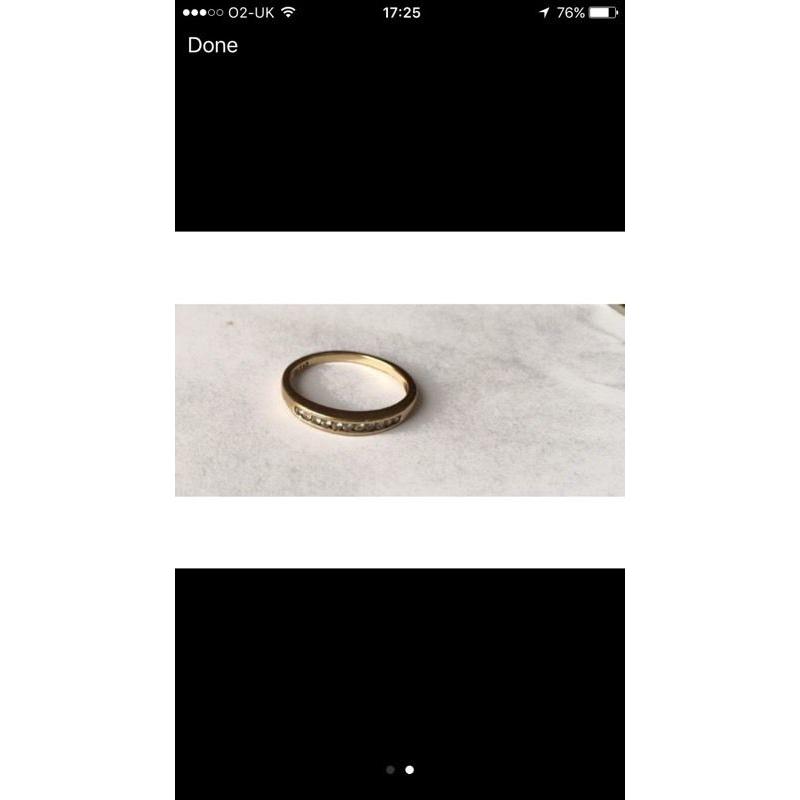 9ct diamond ring H Samuel