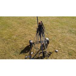 Ladies/Junior golf set, shoes, bag, trolley (2 tartan wood covers)