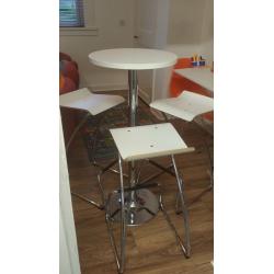 immaculate high table and 4 chairs