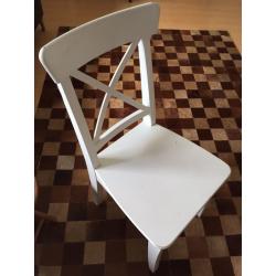 Solid wood chair from IKEA