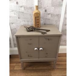 Retro shabby chic hand painted cupboard storage