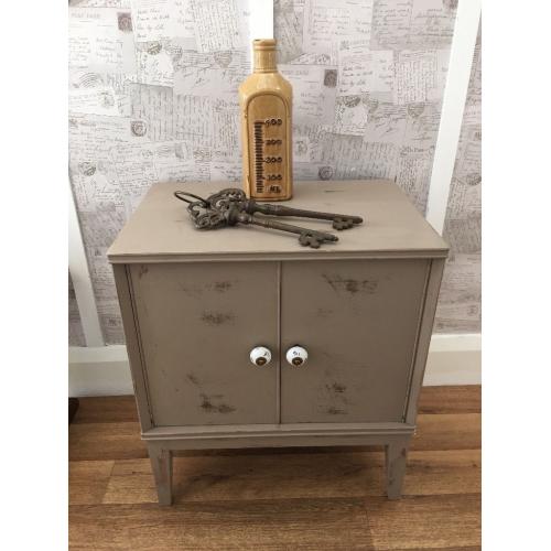 Retro shabby chic hand painted cupboard storage