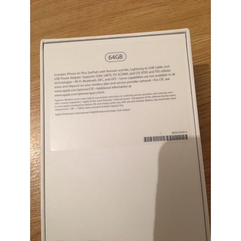 iPhone 6s Plus massive 64 gb mint condition