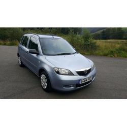 MAZDA 2 FIVE DOOR 2004/54. 96,000 MILES, WITH SERVICE HISTORY. MOT UNTIL SEPT 2017.