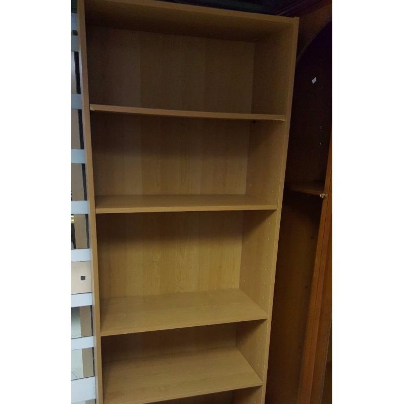 Tall Pine Veneer Bookcase