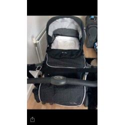 Sliver cross pram / buggy