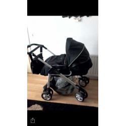 Sliver cross pram / buggy